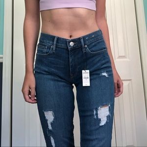 Express Ripped Skinny Jeans High Waisted